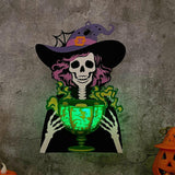 Witch And Poison - 3D Witch Lantern File - Cricut File 2 - LightBoxGoodMan