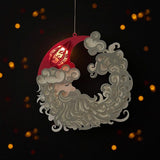 Santa Claus - 3D Christmas Papercut Lantern File - Cricut File 1 - LightBoxGoodMan