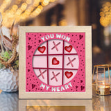 Valentine – Paper Cut Light Box File - Cricut File - 8x8