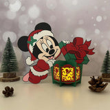 Minnie Xmas - 3D Christmas Lantern File - Cricut File 1 - LightBoxGoodMan