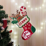 Personalized Sock - 3D Christmas Lantern File - Cricut File 2 - LightBoxGoodMan