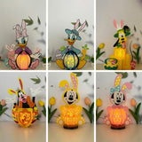 Pack 6 Easter Cutest Lantern - Disney Cartoon Themed 3D Lantern File - Cricut File - LightBoxGoodMan