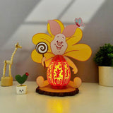 Piglet - Winnie The Pooh Themed 3D Piglet Lantern File - Cricut File 1 - LightBoxGoodMan