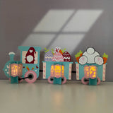 Train Easter - Easter Train 3D Lantern File - Cricut File - LightBoxGoodMan