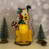 Pluto Xmas - 3D Christmas Lantern File - Cricut File 1 - LightBoxGoodMan