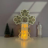 Cross - 3D Christmas Lantern File - Cricut File 3 - LightBoxGoodMan