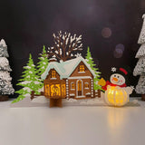 Christmas Village - 3D Christmas Lantern File - Cricut File 3 - LightBoxGoodMan