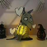 Sparky Frankenstein - Halloween Themed 3D Lantern File - Cricut File 1 - LightBoxGoodMan