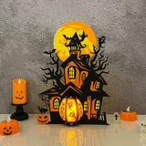 Haunted House - Halloween Themed 3D Lantern File - Cricut File 1 - LightBoxGoodMan