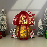 Mushroom Valentine - 3D Love Lantern File - Cricut File 1 - LightBoxGoodMan