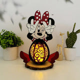 Minnie - Minnie Mouse 3D Papercut Lantern File - Cricut File 1 - LightBoxGoodMan