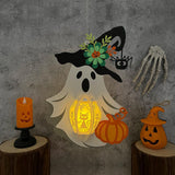 Lovely Ghost - 3D Ghost Lantern File - Cricut File 1 - LightBoxGoodMan