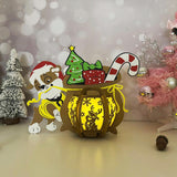 Xmas Rubble - Christmas Themed 3D Paw Patrol Lantern File - Cricut File 1 - LightBoxGoodMan