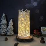 Nativity - 3D Cylinder Papercut Lantern File - Cricut File 1 - LightBoxGoodMan