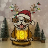 Xmas Dog - 3D Christmas Lantern File - Cricut File - LightBoxGoodMan