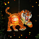 Tiger - 3D Tiger Lantern File - Cricut File 1 - LightBoxGoodMan