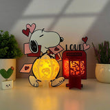 Snoopy Valentine - 3D Love Lantern File - Cricut File 1 - LightBoxGoodMan