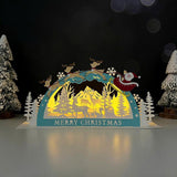 Christmas - 3D Christmas Pop-up Dome Card File - Cricut File 1 - LightBoxGoodMan