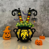 Witch's Cauldron - Halloween Themed 3D Lantern File - Cricut File 1 - LightBoxGoodMan