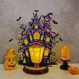 Haunted House - Halloween Themed 3D Lantern File - Cricut File 3 - LightBoxGoodMan