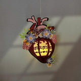 Heart Beat 2 - 3D Heart Lantern File - Cricut File 3 - LightBoxGoodMan