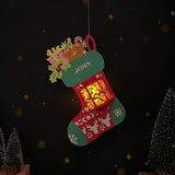 Personalized Sock - 3D Christmas Lantern File - Cricut File 1 - LightBoxGoodMan