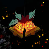 Bells - 3D Christmas Lantern File - 10.2x10.8" - Cricut File - LightBoxGoodMan