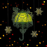 Umbrella 2 - 3D Umbrella Lantern File - 10.5x6.8