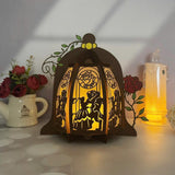 Beauty And Beast - Wonderland Themed 3D Lantern File - Cricut File 1 - LightBoxGoodMan