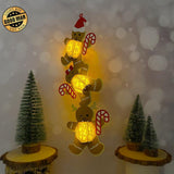 Gingerbread - 3D Christmas Lantern File - Cricut File - LightBoxGoodMan