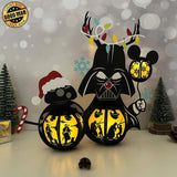 Star Wars Xmas - 3D Christmas Lantern File - Cricut File 1 - LightBoxGoodMan