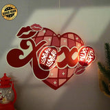 XOXO - 3D Love Lantern File - Cricut File 1 - LightBoxGoodMan