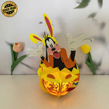 Goofy - Easter Goofy Dog 3D Lantern File - Cricut File 1 - LightBoxGoodMan