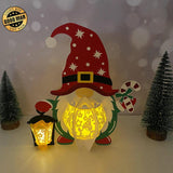 Gnome Xmas - 3D Christmas Lantern File - Cricut File 2 - LightBoxGoodMan