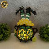 Lucky Cauldron - St. Patrick's Day Themed 3D Lantern File - Cricut File 1 - LightBoxGoodMan