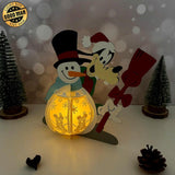 Goofy Christmas - 3D Christmas Lantern File - Cricut File 1 - LightBoxGoodMan