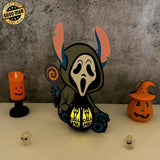 Scream - Halloween Themed 3D Lantern File - Cricut File 2 - LightBoxGoodMan