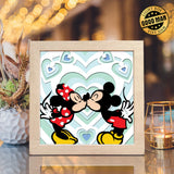 Mouse Couple 1 – Paper Cut Light Box File - Cricut File - 8x8" - LightBoxGoodMan