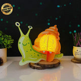 Snail - 3D Snail Lantern File - 9.6x7.8" - Cricut File - LightBoxGoodMan