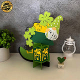 Boot Patrick Day - St. Patrick's Day Themed 3D Lantern File - Cricut File 1 - LightBoxGoodMan