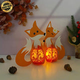 Fox Couple - 3D Love Lantern File - Cricut File 1 - LightBoxGoodMan