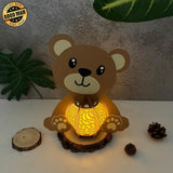 Bear - 3D Bear Lantern File - Cricut File 1 - LightBoxGoodMan