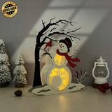 Let It Snow - Snowman Papercut LightBox File - Cricut File 2 - LightBoxGoodMan