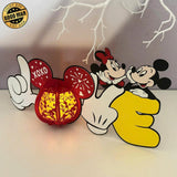 Mouse Love - 3D Love Lantern File - Cricut File 1 - LightBoxGoodMan