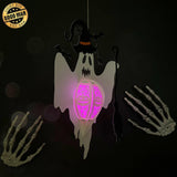 Flying Ghost - 3D Ghost Lantern File - Cricut File 2 - LightBoxGoodMan