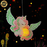 Unicorn - 3D Unicorn Lantern File - 13.5x8" - Cricut File - LightBoxGoodMan