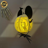 Nightmare - Halloween Themed 3D Lantern File - Cricut File Nightmare Lantern 5 - LightBoxGoodMan