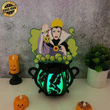 The Evil Queen - Halloween Themed 3D Lantern File - Cricut File 1 - LightBoxGoodMan