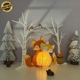 Fox - 3D Christmas Lantern File - Cricut File - LightBoxGoodMan