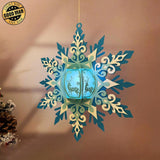 Snowflake - 3D Christmas Lantern File - Cricut File 3 - LightBoxGoodMan